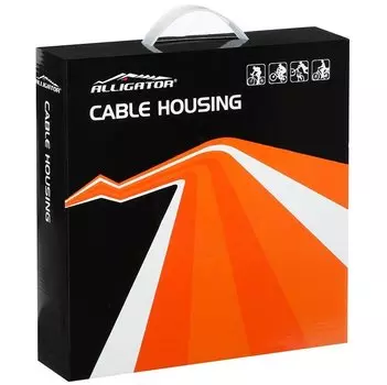 Рубашка тросика тормоза ALLIGATOR LY-22030, 2P, 5 мм, 30 м . индивидуальная упаковка, чёрный, 6-200445