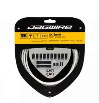 Рубашки и тросики Jagwire Sport Shift Kit 2X, переключения, White, UCK314