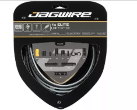 Рубашки и тросики велосипедные Jagwire Elite Link Shift Kit 2X, переключения, Black, RCK620
