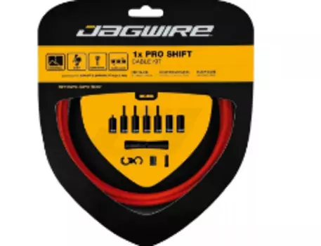 Рубашки и тросики велосипедные Jagwire Pro Shift Kit 1X, переключения, Orange, PCK556