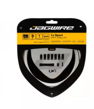 Рубашки и тросики велосипедные Jagwire Sport Shift Kit 1X, переключения, White, UCK351