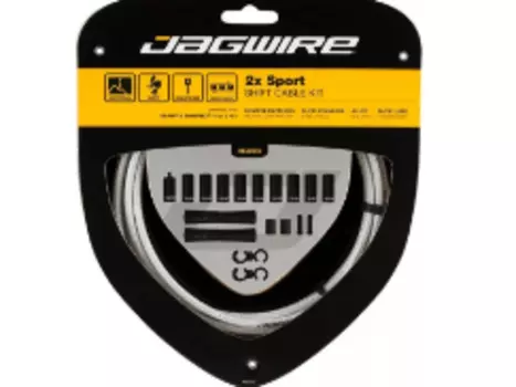 Рубашки и тросики велосипедные Jagwire Sport Shift Kit 2X Sterling, переключения, Silver, UCK328