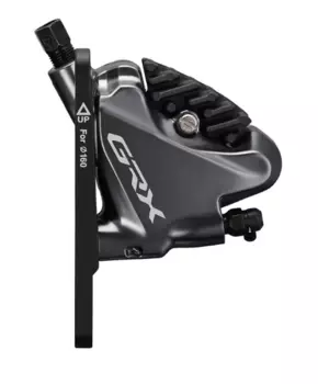 Калипер SHIMANO GRX RX810, передний, гидравлика, 140/160мм, L03A, полимерные колодки, IBRRX810F6RF