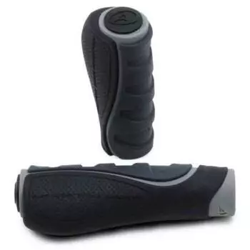 Ручки AUTHOR на руль AGR Ergo 2 102мм Blk резина+гель черно-серые, 8-33551011