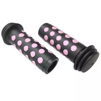 Ручки на руль детские AUTHOR AGR Junior R20, 102 мм, резиновые, черно-розовые, 8-33455021