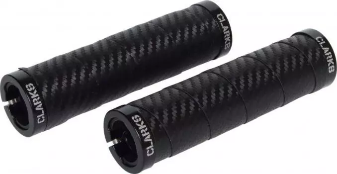 Ручки на руль для велосипеда CLARK`S CL0215-CARB с лентой/обмоткой 130мм с 2 фиксаторами 3-228