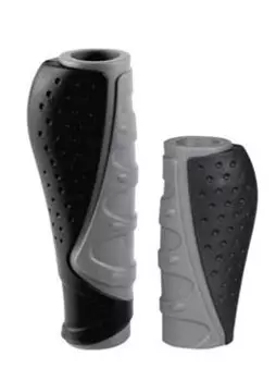 Ручки на руль HORST H301 2-х компанент. резиновые 135+92мм (для грипшифт.) черно-серые, 00-170490