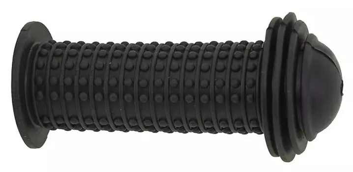 Ручки на руль велосипедные M-Wave резиновые с торцевой защитой 96мм (для детских вело) 00-170456