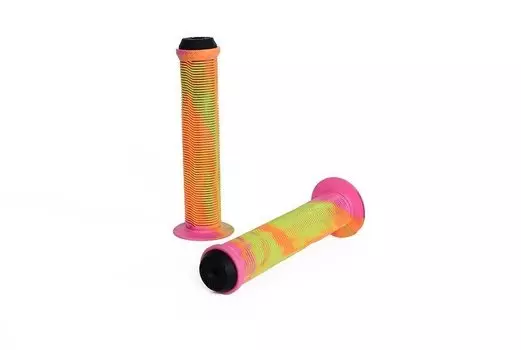 Ручки на велосипедный руль BMX COLONY Much Room Grips, 30х140мм, цвет оранж-желт-розовый, 03-002217