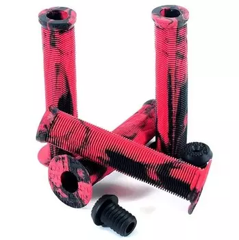 Ручки на велосипедный руль BMX COLONY Much Room Grips, 30х140мм, цвет черно-красные, 03-002215