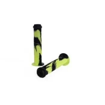 Ручки на велосипедный руль BMX COLONY Much Room Grips, 30х140мм, цвет черно- неоновый желтый, 03-002216