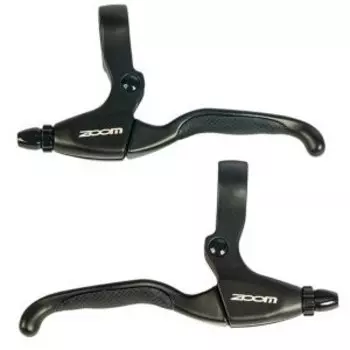 Ручки тормоза ZOOM BL-07, правая + левая, алюминий, черный, BL-07LR