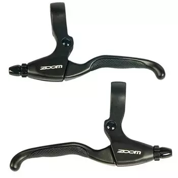 Ручки тормоза ZOOM BL-07, правая + левая, алюминий, черный, BL-07LR