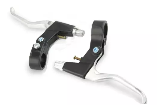 Ручки тормозные SAIGUAN T-643 , алюминий, комплект 2 штуки (правая+левая), черный/серебро, RBLT64300001