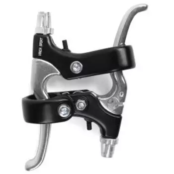 Ручки тормозные Vinca Sport, 2 пальца, алюминий, черные, инд.уп. VB 12 black (2)