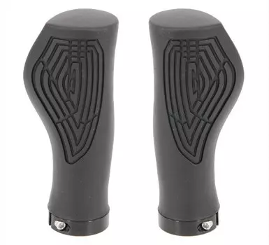 Ручки USPORTS на руль H317А OneSideLock 118мм резинов. с 1 фикс. эргоном. с упорами под ладони, черные, 00-170449