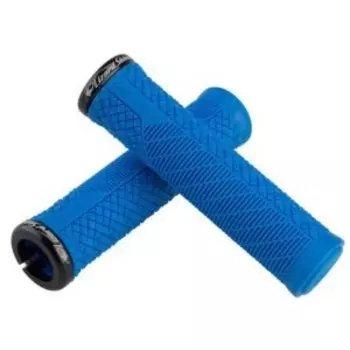 Ручки велосипедные Lizard Skins Charger Evo Lock-On Electric Blue, 136 мм, LOCEV480