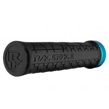 Ручки велосипедные Race Face Getta Grips, 130мм, 33mm, Black/Turquoise, GP20GETTA33BLKTUR