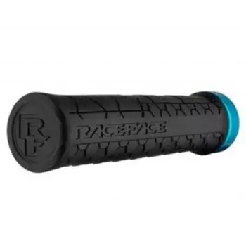 Ручки велосипедные Race Face Getta Grips, 130мм, 33mm, Black/Turquoise, GP20GETTA33BLKTUR