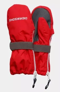 Рукавицы детские Didriksons BIGGLES KIDS ZIP MITTENS, карминно-красный, 503942 (Размер: 0/2 )