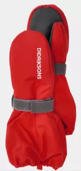 Рукавицы DIDRIKSONS BIGGLES KIDS MITTENS, детские, карминно-красный, 503939 (Размер: 2/4 )