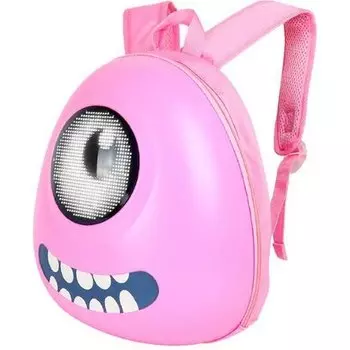 Рюкзак детский LOY-LED Big Eyed, 32*32, USB 5V/2A, Bluetooth, розовый, ARV000568