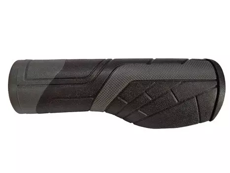 Грипсы велосипедные PROPALM Pro-C1960, эргономичные, 130мм, с заглушками, серые