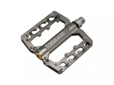 Педали MALAGE mlg-CK539, алюминиевые CNC, 90х105х7мм, ось CrMo, 3 промподшипника, mlg-CK539 GREY