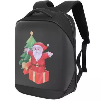 Рюкзак LOY-T3HD LED, экран 20*27.5cm, изображение 96*128 пикселей, USB 5V/2A, Bluetooth, черный, ARV000563