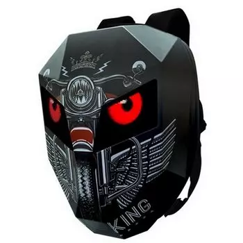 Рюкзак мото LOY-Iron Man LED Knight, пиксели 48*48, 48х31х18 см, USB 5V/2A , Bluetooth, чёрные крылья, ARV000560