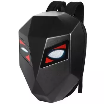 Рюкзак мото LOY-Iron Man LED Knight, пиксели 48*48, 48х31х18 см, USB 5V/2A , Bluetooth, чёрный, ARV000556