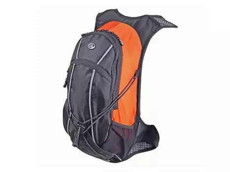Рюкзак спортивный AUTHOR CYCLONE GSB, V=9л+желтый чехол от дождя, черно-оранжевый, 8-8100276
