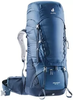 Рюкзак туристический Deuter Aircontact, 55+10 л, Midnight/Navy, 2021, 3320321_3365