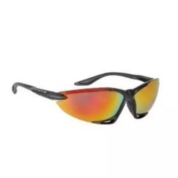 Велоочки М-WAVE GRILLAMID-TR90, +чехол+прозрачные/оранжевые/желтые линзы, иридий, черная оправа, (5-710010), 5-710162