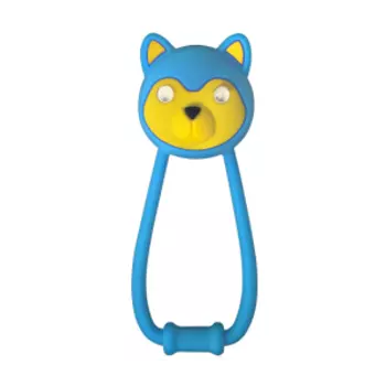 Фонарик велосипедный KELLY'S TEDDY, задний, силиконовый, 2 LED, режимы: 100% (80ч), мигающий (125ч), синий, 74174