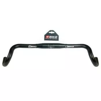 Руль велосипедный 4BIKE DR-AL-311BT, W:440*25°, D:31.8, алюминиевый, чёрный, ARV000014
