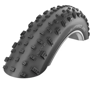 Велопокрышка Schwalbe Jumbo Jim 26x4.8 (120-559), 127 EPI, OEM, фолдинговая, черная, 11600717