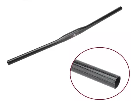 Руль велосипедный VXM Carbon Design, MTB, карбон, 720 мм, посадка ø 31,8 мм, прямой, 10°, черный матовый, FHAVXMCRB720