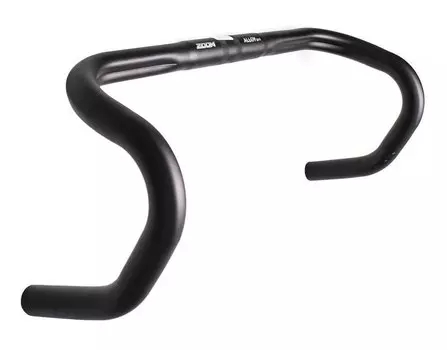 Руль велосипедный ZOOM DR-AL-48B, шоссе, 440 мм, алюминий, черный, 883374