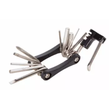 Ключи шестигранные в наборе TRIX 2/2.5/3/4/5/6/8 мм с отверткой, выжимкой цепи, KL-9835B