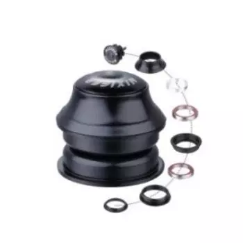 Рулевая колонка MIXIEER, 1-1/8", безрезьбовая, ZS 44/28.6 ZS 44/30, подшипники 41 x 45°x 45°, с якорем, QLP-22T(BK)
