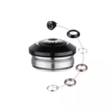 Рулевая колонка MIXIEER, 1-1/8" безрезьбовая, интегрированная, IS 41.8 / 28.6 IS 41.8/30, черная, QLP-40A(BK)