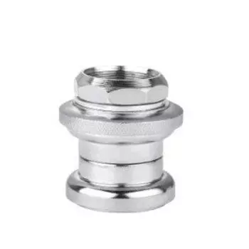 Рулевая колонка MIXIEER, 1-1/8", резьбовая, EC 34/28.6-26T EC 34/30, подшипники 5/32"x20- 2шт, серебристая, QLP-6C(CP)