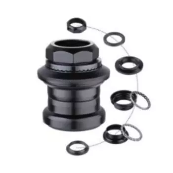 Рулевая колонка MIXIEER, 1", резьбовая, EC 34/25.4-24T EC 34/27, подшипники 5/32"x16- 2шт, черная, QLP-4E4(BK)