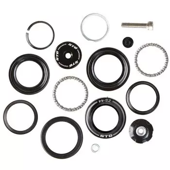 Рулевая колонка STG GH-868D, 1,1/8", 28.6/44-30/44, STACK 15 мм, w/S22 ALLOY COVER 10 мм, ED BLACK, Х99108