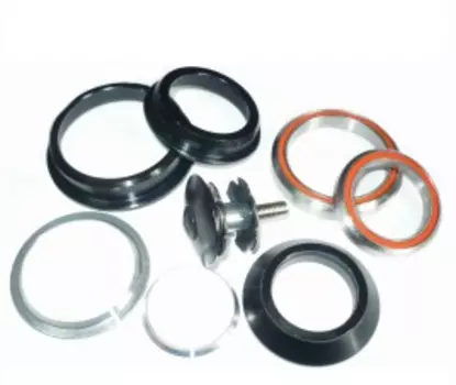 Рулевая колонка велосипедная Kenli, 1-1/8'' - 1.5'', полуинтегрированная tapered, черный, KL-B331