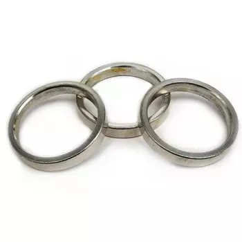 Спейсер рулевой (проставочное кольцо) AUTHOR, 1 1/8" алюминий, комплект 3 шт по 5мм, серебристый, 8-23950002