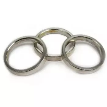 Спейсер рулевой (проставочное кольцо) AUTHOR, 1 1/8" алюминий, комплект 3 шт по 5мм, серебристый, 8-23950002