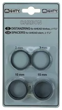 Рулевой спейсер для велосипеда MIGHTY (проставочное кольцо) спортивный 1 1/8" карбон 5-390690
