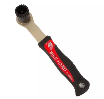 Съемник каретки BIKEHAND картриджа YC-26BB-2A сталь с рукояткой, 6-150262